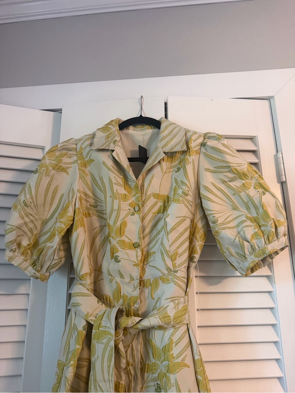Abbey Glass Charlotte Print Short Sleeve V-Neck Fit & Flare Dress size M - Picture 3 of 6